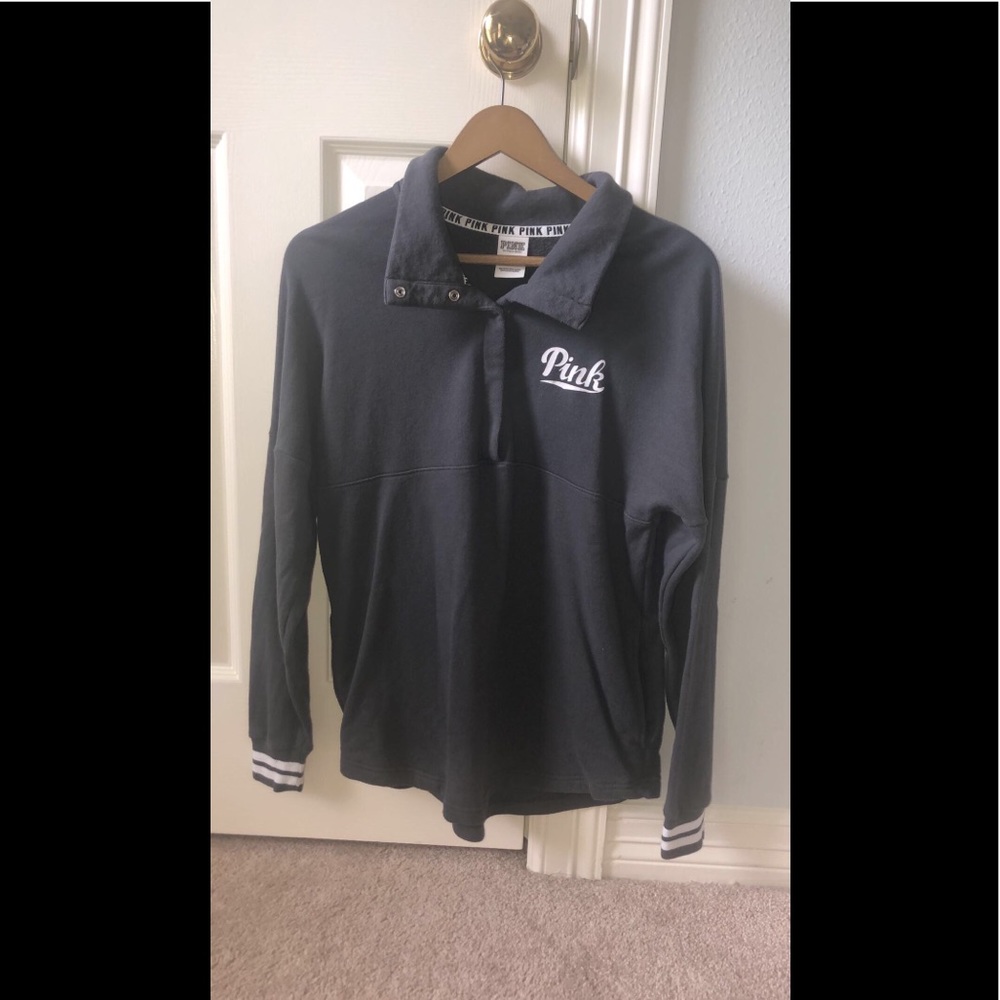 Pink By Victoria’s Secret Quarter Button Jacket